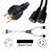 NEMA L6-30 Male Plug to 2 way L6-20 Connectors 1.5 meters / 5 feet 20A/250V 10/3 & 12/3 SJT 24 inch legs Black - Splitter Power Cord