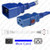 IEC320 C20 Plug to IEC320 C19 Connector WS-Lock 1.8 Meters / 6 Feet 20A/250V 12/3 SJT Blue - Locking Power Cord IEC320 C20 Plug to IEC320 C19 Connector WS-Lock 1.8 Meters / 6 Feet 20A/250V 12/3 SJT Blue - Locking Power Cord