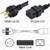 NEMA L6-30 Male Plug to IEC320 C19 Connector 2.5 meters / 8 feet 20A/250V 12/3 SJT Black - Power Cord NEMA L6-30 Male Plug to IEC320 C19 Connector 2.5 meters / 8 feet 20A/250V 12/3 SJT Black - Power Cord