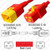 IEC320 C20 Male Plug to C19 Connector V-Lock 1.8 meters / 6 feet 16A/250V H05VV-F3G1.5 & 14/3 SJT Red - Locking Power Cord IEC320 C20 Male Plug to C19 Connector V-Lock 1.8 meters / 6 feet 16A/250V H05VV-F3G1.5 & 14/3 SJT Red - Locking Power Cord
