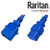 Raritan SecureLock SLC20C19-10FTK2-6PK IEC320 C20 Male Plug to C19 Connector 3.0 meters / 10 feet 20A/250V 12/3 SJT Blue - 6 Pack Locking Power Cords Raritan SecureLock SLC20C19-10FTK2-6PK IEC320 C20 Male Plug to C19 Connector 3.0 meters / 10 feet 20A/250V 12/3 SJT Blue - 6 Pack Locking Power Cords