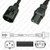 IEC320 C14 Male Plug to C13 Connector W-Lock 1.8 meters / 6 feet 10A/250V H05VV-F3G1.0 & 17/3 SJT Black - Locking Power Cord IEC320 C14 Male Plug to C13 Connector W-Lock 1.8 meters / 6 feet 10A/250V H05VV-F3G1.0 & 17/3 SJT Black - Locking Power Cord