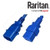 Raritan SecureLock SLC14C19-6FTK2-6PK IEC320 C14 Male Plug to C19 Connector 1.8 meters / 6 feet 15A/250V 14/3 SJT Blue - 6 Pack Locking Power Cords