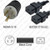 Splitter Power Cord NEMA 5-15 Plug to 2 Way IEC 60320 C19 Connector 10 Feet 15A/125V 14/3 SJT Splitter Power Cord NEMA 5-15 Plug to 2 Way IEC 60320 C19 Connector 10 Feet 15A/125V 14/3 SJT