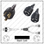 NEMA L6-30 Male Plug to 2 way L6-30 Connectors 0.8 meters / 2.5 feet 30A/250V 10/3 SJT 24 inch legs Black - Splitter Power Cord
