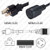 NEMA 5-20 Male Plug to L5-20 Connector 0.3 meters / 1 foot 20A/125V 12/3 SJT Black - Pigtail Plug Adapter