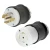 NEMA L21-30 Male Plug to L21-30 Connector 12.0meters / 40 feet 30A/208V 8/5 SOOW Black - Power Extension Cord