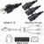 NEMA 5-15 Male Plug to 3 way IEC320 C13 Connectors 4.5 meters / 15 feet 15A/125V 14/3 SJT 24 inch legs Black - Splitter Power Cord NEMA 5-15 Male Plug to 3 way IEC320 C13 Connectors 4.5 meters / 15 feet 15A/125V 14/3 SJT 24 inch legs Black - Splitter Power Cord