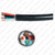 Bulk Cable Black Jacketed SJT Cord 10 AWG x 4 Conductor Color Code Green, White, Black, Red cUL FT2 105* 300 Volt Cotton Filler, 1 Foot Length Bulk Cable Black Jacketed SJT Cord 10 AWG x 4 Conductor Color Code Green, White, Black, Red cUL FT2 105* 300 Volt Cotton Filler, 1 Foot Length