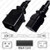 IEC320 C20 Male Plug to C19 Connector P-Lock 3.0 meters / 10 feet 20A/250V 12/3 SJT Black - Locking Power Cord