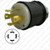 HUBBELL HBL2741 AC Plug NEMA L17-30 Male