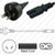 Argentina IRAM2063 Male Plug to IEC320 C7 Connector 1.8 meters / 6 feet 2.5A/250V H03VVH2-F2.75 Black - Country Power Cord Hanked Argentina IRAM2063 Male Plug to IEC320 C7 Connector 1.8 meters / 6 feet 2.5A/250V H03VVH2-F2.75 Black - Country Power Cord Hanked