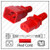 IEC320 C20 Male Plug to C13 Connector 2.5 meters / 8 feet 15A/250V 14/3 SJT Red - Power Cord IEC320 C20 Male Plug to C13 Connector 2.5 meters / 8 feet 15A/250V 14/3 SJT Red - Power Cord