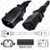 IEC320 C14 Male Plug to C13 Connector P-Lock 2.0 meters / 6.5 feet 10A/250V 18/3 SVT Black - Locking Power Cord IEC320 C14 Male Plug to C13 Connector P-Lock 2.0 meters / 6.5 feet 10A/250V 18/3 SVT Black - Locking Power Cord