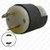 HUBBELL HBL7545C AC Plug NEMA L1-15 Male