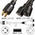 NEMA L14-30 Male Plug to 2 way L14-30 Connectors 1.8 meters / 6 feet 30A/250V 10/4 SOOW 24 inch legs Black - Splitter Power Cord