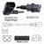 IEC320 C14 Male Plug Angled Right to C13 Connector 0.3 meters / 1 foot 15A/250V 14/3 SJT Black - Power Cord IEC320 C14 Male Plug Angled Right to C13 Connector 0.3 meters / 1 foot 15A/250V 14/3 SJT Black - Power Cord