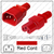 IEC320 C14 Male Plug to C15 Connector 1.2 meters / 4 feet 15A/250V 14/3 SJT Red - Power Cord IEC320 C14 Male Plug to C15 Connector 1.2 meters / 4 feet 15A/250V 14/3 SJT Red - Power Cord