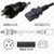 NEMA 5-15 Male Plug to IEC320 C13 Connector Shielded 4.5 meters / 15 feet 10A/125V 18/3 SJT Black - Hospital Grade Power Cord NEMA 5-15 Male Plug to IEC320 C13 Connector Shielded 4.5 meters / 15 feet 10A/125V 18/3 SJT Black - Hospital Grade Power Cord