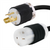 Iron Box IBX-3515 L5-15P to 5-20R Plug Adapter Power Cord | American Cable Assemblies Iron Box IBX-3515 L5-15P to 5-20R Plug Adapter Power Cord | American Cable Assemblies