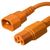 Iron Box IBX-7702-XX C14 to C15 Power Cords, Orange, 15A, 250V, 14/3 SJT | American Cable Assemblies Iron Box IBX-7702-XX C14 to C15 Power Cords, Orange, 15A, 250V, 14/3 SJT | American Cable Assemblies
