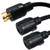 Iron Box IBX-580110-12 L5-30P to 2 x L5-30R Splitter Power Cords | American Cable Assemblies Iron Box IBX-580110-12 L5-30P to 2 x L5-30R Splitter Power Cords | American Cable Assemblies