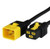 VL2019-C-072 - 6FT Black V-Lock IEC320 C20 Locking to IEC320 C19 Locking 16A 250V | American Cable Assemblies