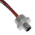Mencom MAC-3MR-2-18 MAC, Receptacle, 3 Pole, Male Straight, 1Ft, 18awg, 4A, .5-NPT, Front Mount, Aluminum Clear Anodized | American Cable Assemblies