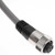 Mencom MINDT-5FP-1M DeviceNet Trunk, 7/8UN2, Cordset, Shielded Cable, Not shielded to coupling nut, 5 Pole, Female Straight, 1M, 8A, Gray, PVC | American Cable Assemblies