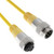 Mencom MINC-4MFPX-6M MIN Size I, Cordset, 4 Pole, Male Straight / Female Straight, 6M, 8A, Yellow, PVC, European | American Cable Assemblies