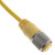 Mencom MIN-9FPX-20 MIN Size III, Cordset, 9 Pole, Female Straight, 20 Ft, 4A, Yellow, PVC | American Cable Assemblies