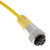 Mencom MINC-3FPX-4M MIN Size I, Cordset, 3 Pole, Female Straight, 4M, 10A, Yellow, PVC, European Cenelec | American Cable Assemblies