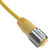 Mencom MIN-12FPX-12-SS MIN Size III, Cordset, 12 Pole, Female Straight, 12 Ft, 4A, Yellow, PVC, Stainless Steel | American Cable Assemblies