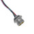 Mencom MINH-3MR-1-PG13.5 MIN Power Size I, Receptacle, 3 Pole, Male Straight, 1 Ft, 14awg, 18A, PG13.5, Front Mount, Aluminum Clear Anodized | American Cable Assemblies Mencom MINH-3MR-1-PG13.5 MIN Power Size I, Receptacle, 3 Pole, Male Straight, 1 Ft, 14awg, 18A, PG13.5, Front Mount, Aluminum Clear Anodized | American Cable Assemblies