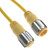 Mencom MIN-10MFPX-20-SS MIN Size III, Cordset, 10 Pole, Male Straight / Female Straight, 20 Ft, 4A, Yellow, PVC, Stainless Steel | American Cable Assemblies