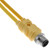Mencom MDC-3Y-2M MDC, Cordset, 3 Pole, Male to 2 blunt cut cable "Y", 2M, 4A, Yellow, PVC | American Cable Assemblies