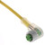 Mencom MDC-3FP-10M-R-PNP MDC, PNP Lighted, Cordset, 3 Pole, Female Right Angle, 10M, 4A, Yellow, PVC | American Cable Assemblies