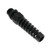 Mencom PCG-1/2E-BS .5-NPT, Plastic Gland, With Flex Strain Relief, Black, 0.512 - 0.708 | American Cable Assemblies