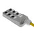 Mencom JAC-630-008-C100 JAC Junction Blocks, 3 Pin, 6 Port, No Led, 10 Meters of Home Run Cable | American Cable Assemblies