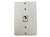 CAT3 6P4C WALLPHONE FLUSH JACK, IVORY