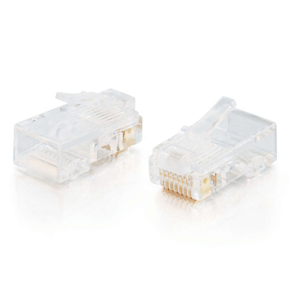 RJ45 8x8 MOD PLUG FLAT STRANDED CBL 25PK - 01939