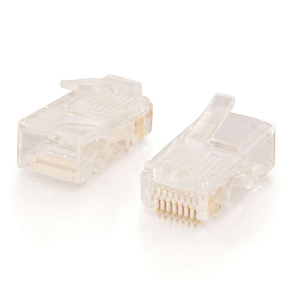 RJ45 8x8 MOD PLUG for SOLID FLAT CBL - 01942