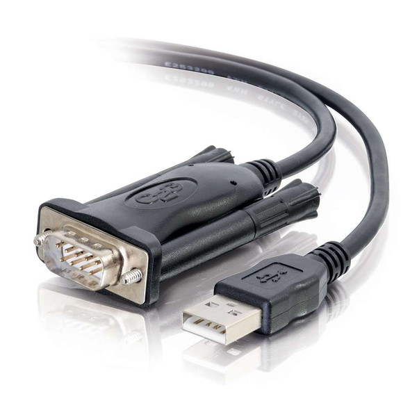 USB TO DB9 MALE SERIAL ADAPTER W/THUMBS - 26887
