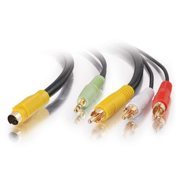 25ft VALUE S-VIDEO + AUDIO TO 3 RCA CABLE - 27993