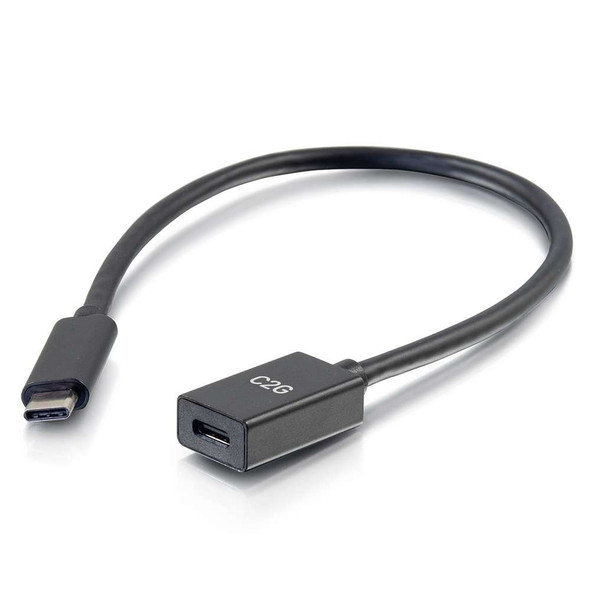 1ft USB C M/F Cable Extension 10G 3A - 28657