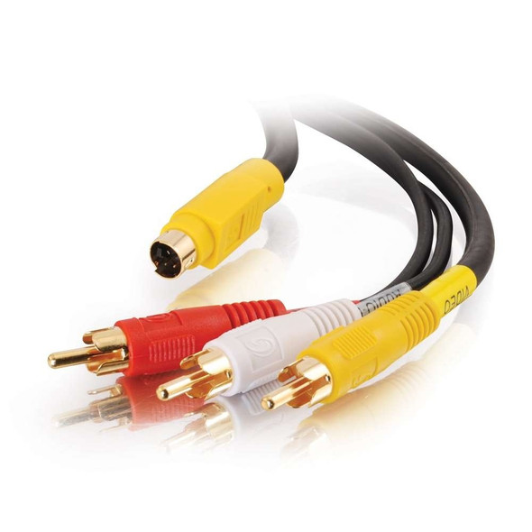 50ft VALUE 4-in-1 RCA TO S-VIDEO CABLE- 29156