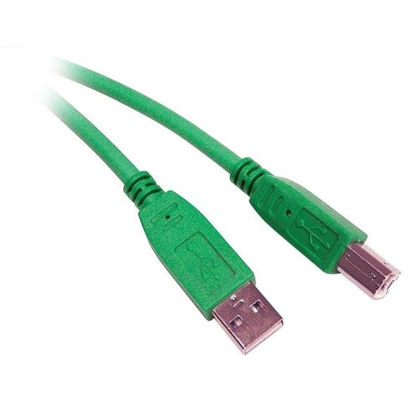 2M USB 2.0 A/B CABLE GREEN - 35667 ***Discontinued***