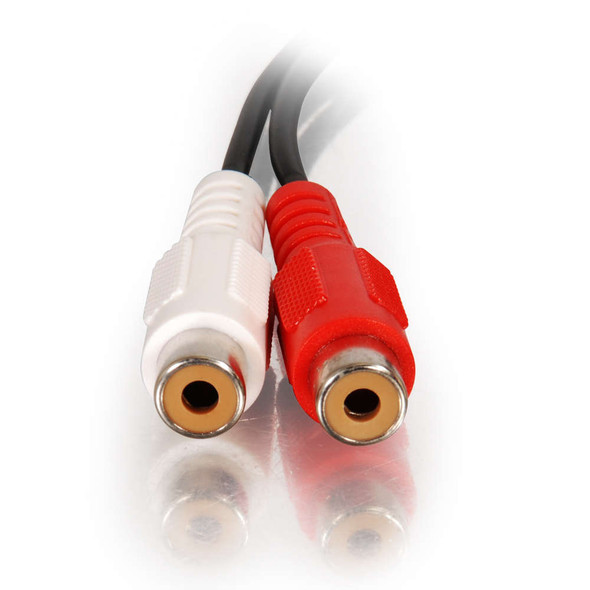 3.5MM STEREO MALE TO 2 RCA FEMALE Y CABLE - 40422