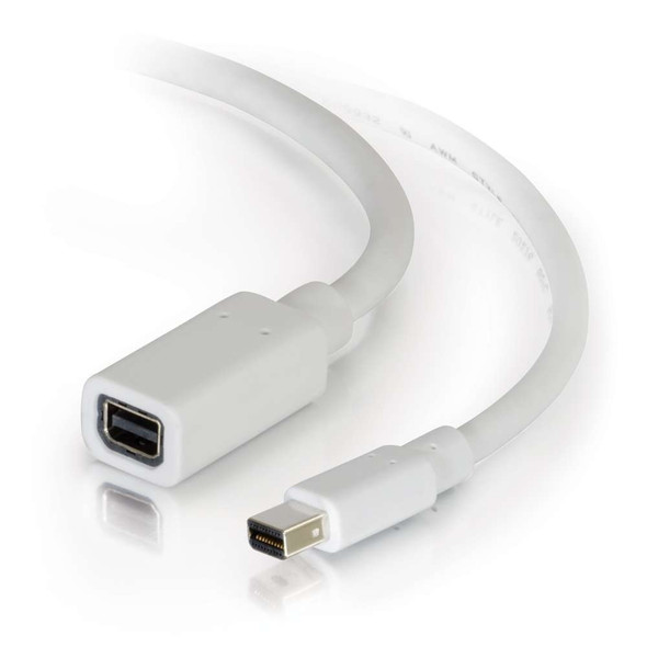 10ft C2G Mini DisplayPort Cable M/F WH - 54415