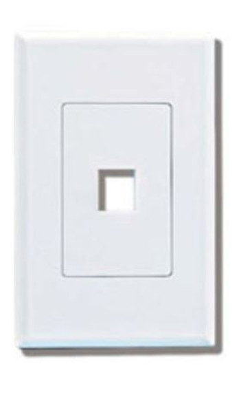 SCREWLESS WALLPLATE, WHITE